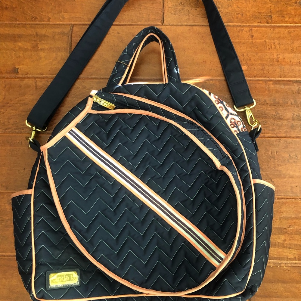Cindy B tennis bag in navy blue color